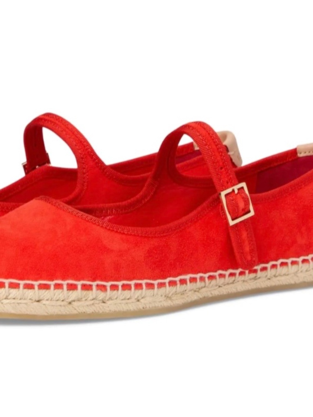 NIB Tory Burch   Mary Jane Espadrille Flats RED